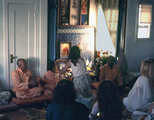 With Swami Vishnu and Swami Hrdayananda 