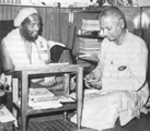 Swami Venkatesananda with Swami Muktananda