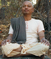 Swami Venkatesananda Giving A Yoga Class In The Woods