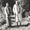 Swami Venkatesananda and Swami Sivananda out for a walk. 